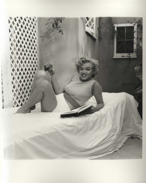 Original 8'' x 10'' Photograph of Marilyn Monroe Taken by Andre de Dienes in 1953 at the Bel Air Hotel